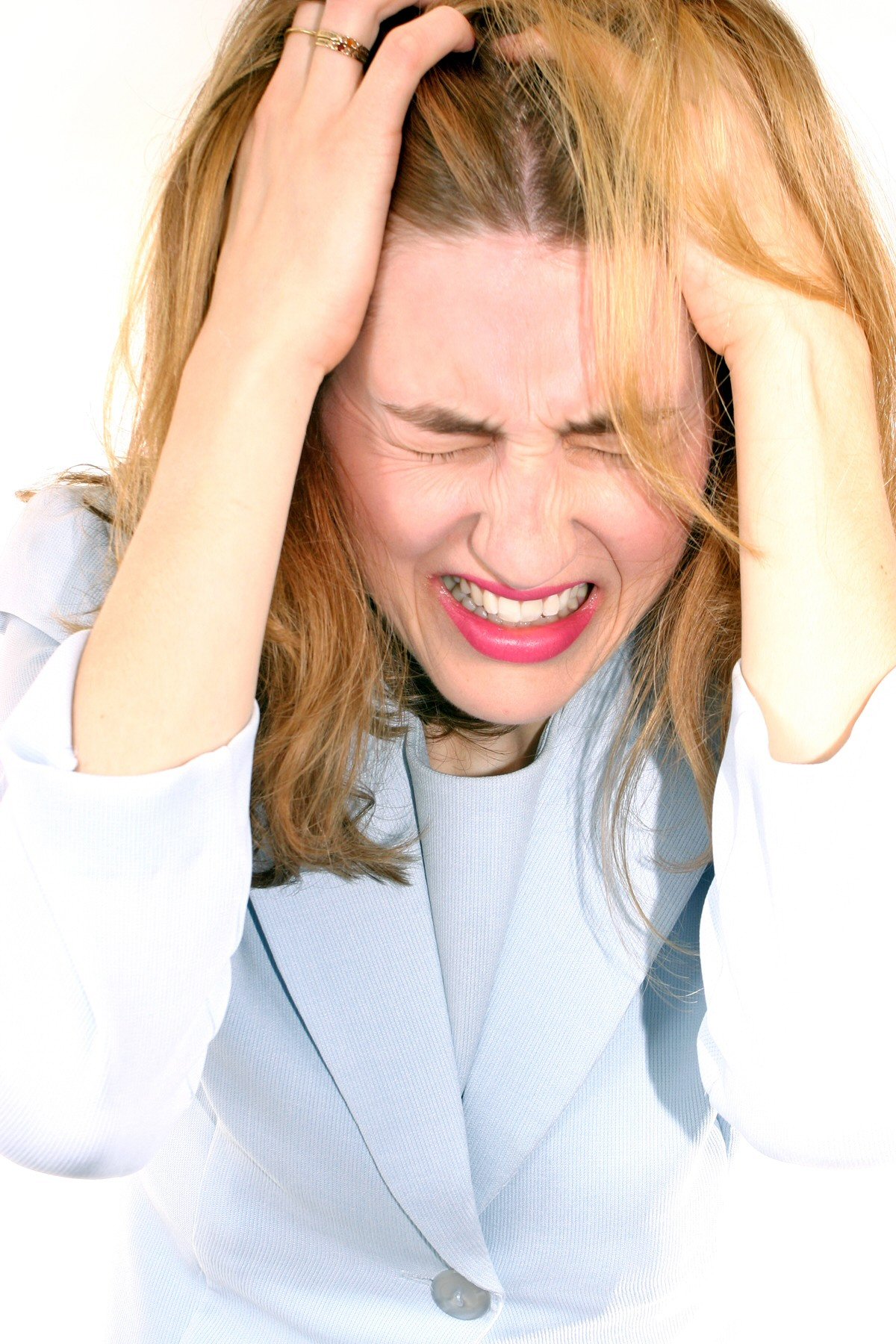 woman in pain